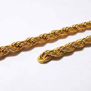 3m Golden Stainless Steel 4mm Singapore Twisted Chain DIY Jewelry Findings