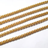 3M Golden Steel Braided Chain Link Jewelry Making Findings DIY