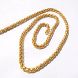 3M Golden Steel Braided Chain Link Jewelry Making Findings DIY