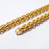 3M Golden Steel Braided Chain Link Jewelry Making Findings DIY