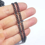 3m Stainless Steel 5mm Cowboy Chain DIY Necklace