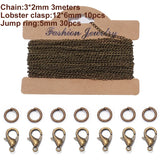 3m Bulk Iron Chains Cable Chain with Findings