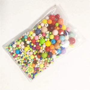3mm-12mm Mix Candy Acrylic Round Beads for Jewelry Making