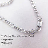 925 Silver Chain Bracelet for Women Men