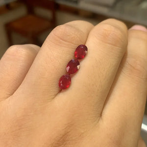 100% Natural Ruby Oval Cut Loose Stones for Jewelry Craftsman