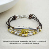 500pcs Mixed Round Iron Crimp Beads Covers for Jewelry Making