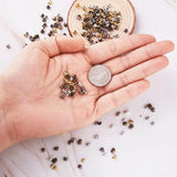 500pcs Mixed Round Iron Crimp Beads Covers for Jewelry Making