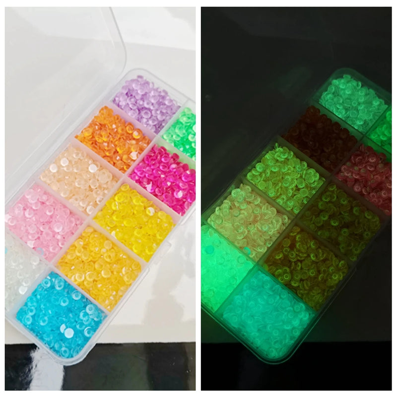 Glow In The Dark Rhinestones - Transparent Luminous Stones