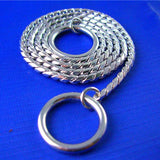 3/4/5mm Snake P Chain Puppy Collar Stainless Steel Small Pet Dog Training