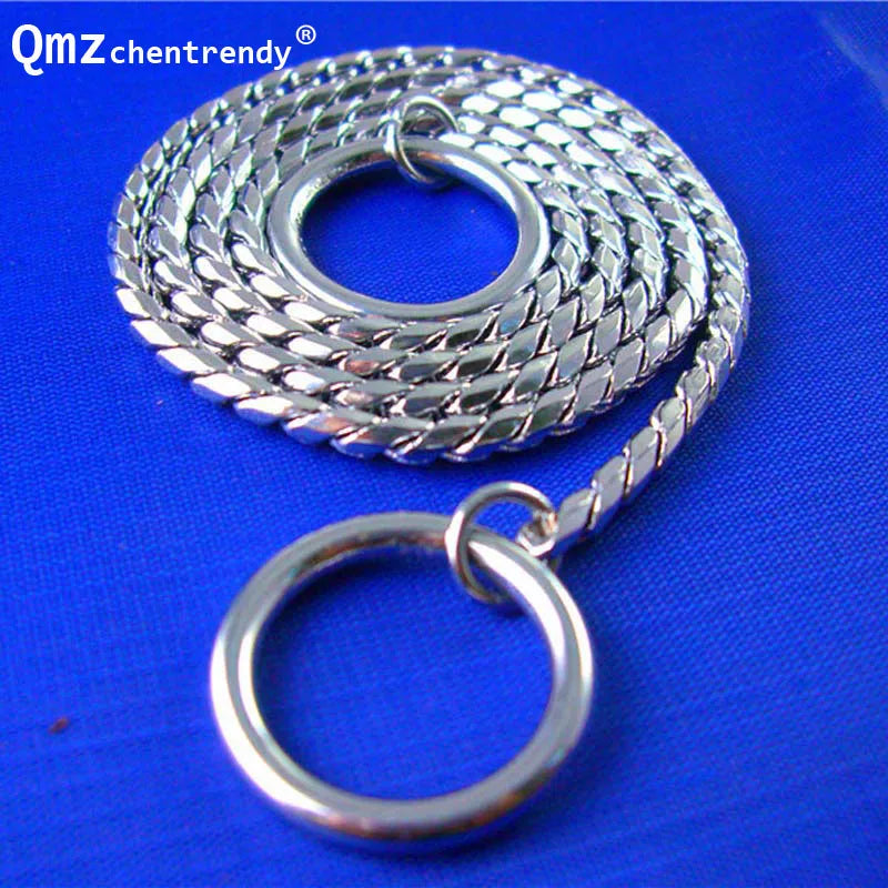 3/4/5mm Snake P Chain Puppy Collar Stainless Steel Small Pet Dog Training