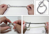 3/4/5mm Snake P Chain Puppy Collar Stainless Steel Small Pet Dog Training