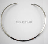 Stainless Steel Choker Collar Open Cuff Necklace Chain