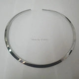 Stainless Steel Choker Collar Open Cuff Necklace Chain