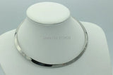 Stainless Steel Choker Collar Open Cuff Necklace Chain