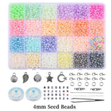 3mm/4mm Czech Glass Seed Beads Kit for Jewelry Making