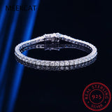 Moissanite Tennis Bracelet 925 Silver Plated 18k Wedding Jewelry