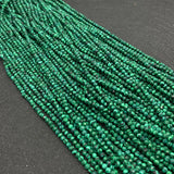 3mm 4mm Malachite Faceted Beads for Jewelry Making DIY Necklace Bracelet