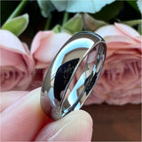 Classic Tungsten Carbide Wedding Band Engagement Ring High Polished Comfort Fit