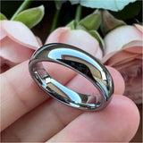 Classic Tungsten Carbide Wedding Band Engagement Ring High Polished Comfort Fit