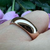 Tungsten Wedding Ring Rose-Gold-Color Bands High Comfort Fit