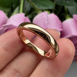 Tungsten Wedding Ring Rose-Gold-Color Bands High Comfort Fit