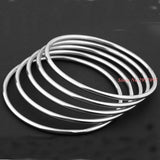 3mm 5pcs Silver Stainless Steel Bracelet Mens Womens Unisex Jewelry