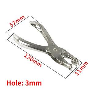 Metal Single Hole Puncher 3mm 6mm Pore Diameter DIY Cutter Hand Paper Scrapbooki