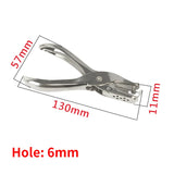 Metal Single Hole Puncher 3mm 6mm Pore Diameter DIY Cutter Hand Paper Scrapbooki