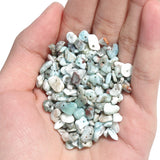 Natural Larimar Beads Gravel Chip Loose Spacer Beads 16 Inches