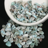 Natural Larimar Beads Gravel Chip Loose Spacer Beads 16 Inches