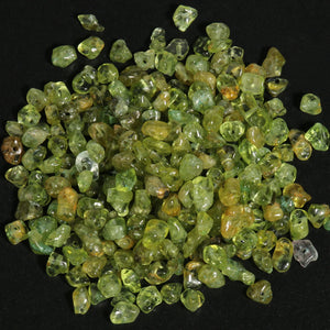 3mm-8mm Peridot Olivine Gravel Chip Loose Beads 16 Inch