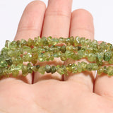 3mm-8mm Peridot Olivine Gravel Chip Loose Beads 16 Inch