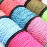 3mm 90m Double Sided Suede Braided Cord for DIY Braided Jewelry