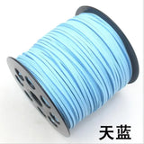 3mm 90m Double Sided Suede Braided Cord for DIY Braided Jewelry
