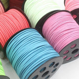 3mm 90m Double Sided Suede Braided Cord for DIY Braided Jewelry