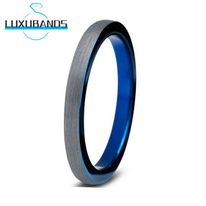 3mm Women's Tungsten Carbide Wedding Ring Domed Brushed Finish High Comfort Fit