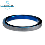 3mm Women's Tungsten Carbide Wedding Ring Domed Brushed Finish High Comfort Fit