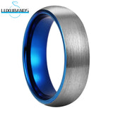 3mm Women's Tungsten Carbide Wedding Ring Domed Brushed Finish High Comfort Fit