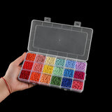 3mm Charm Beads Glass Seed Bead DIY Bracelet Jewelry Making 18 Colors 9000pcs