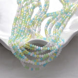 3mm Colorful Porcelain Loose Beads Flat Round Wheel Beads DIY Jewelry Making