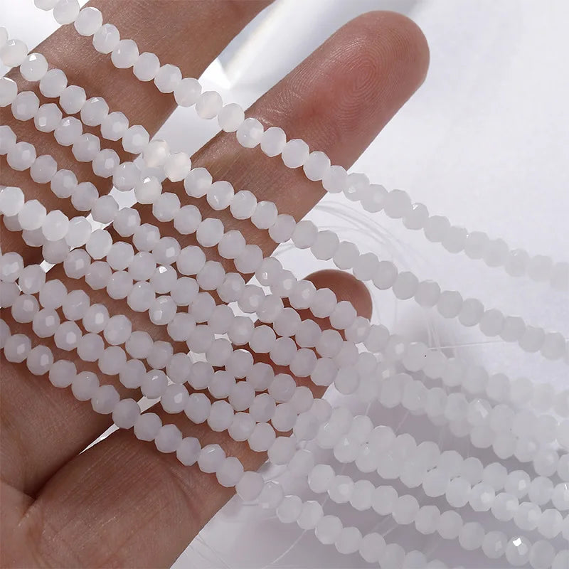 3mm Crystal Glass Colored Faceted Loose Beads DIY for Bracelet Necklace