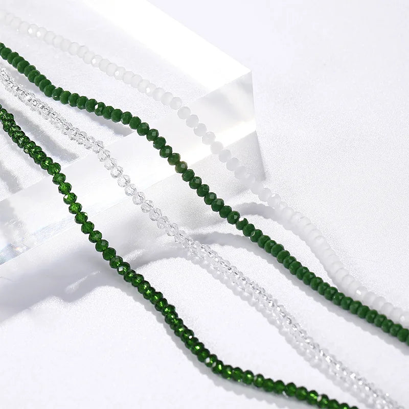 3mm Crystal Glass Colored Faceted Loose Beads DIY for Bracelet Necklace