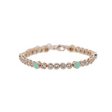 3mm CZ Enamel Bracelet Chain for Men Women
