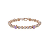 3mm CZ Enamel Bracelet Chain for Men Women