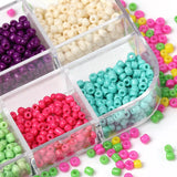 DIY Jewelry Bead Set 12 Colors Glass Rice Beads Loose Beads