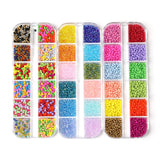 DIY Jewelry Bead Set 12 Colors Glass Rice Beads Loose Beads
