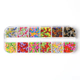 DIY Jewelry Bead Set 12 Colors Glass Rice Beads Loose Beads
