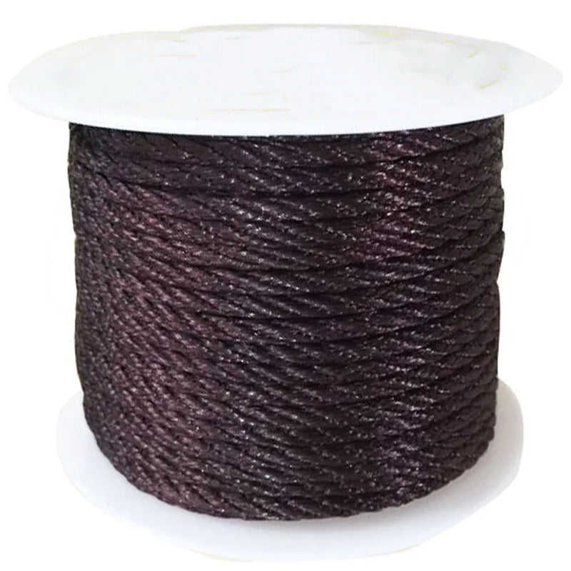 3mm DK Coffee Twist Twine Thread Nylon Cord-30m/Roll Craft Jewelry