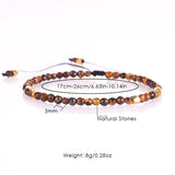 Dainty Lapis Lazuli 7 Chakra Agate Bracelet Women