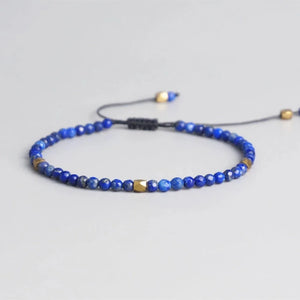 Dainty Lapis Lazuli 7 Chakra Agate Bracelet Women